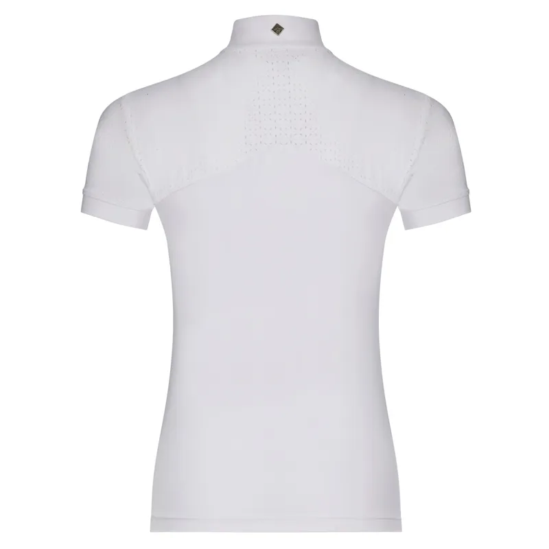 LeMieux Olivia Womens Short Sleeve Show Shirt - White-2