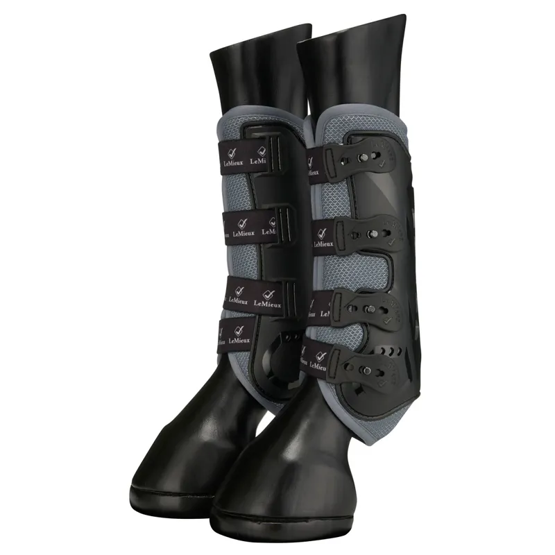 LeMieux Ultra Mesh Snug Front Boots - Grey