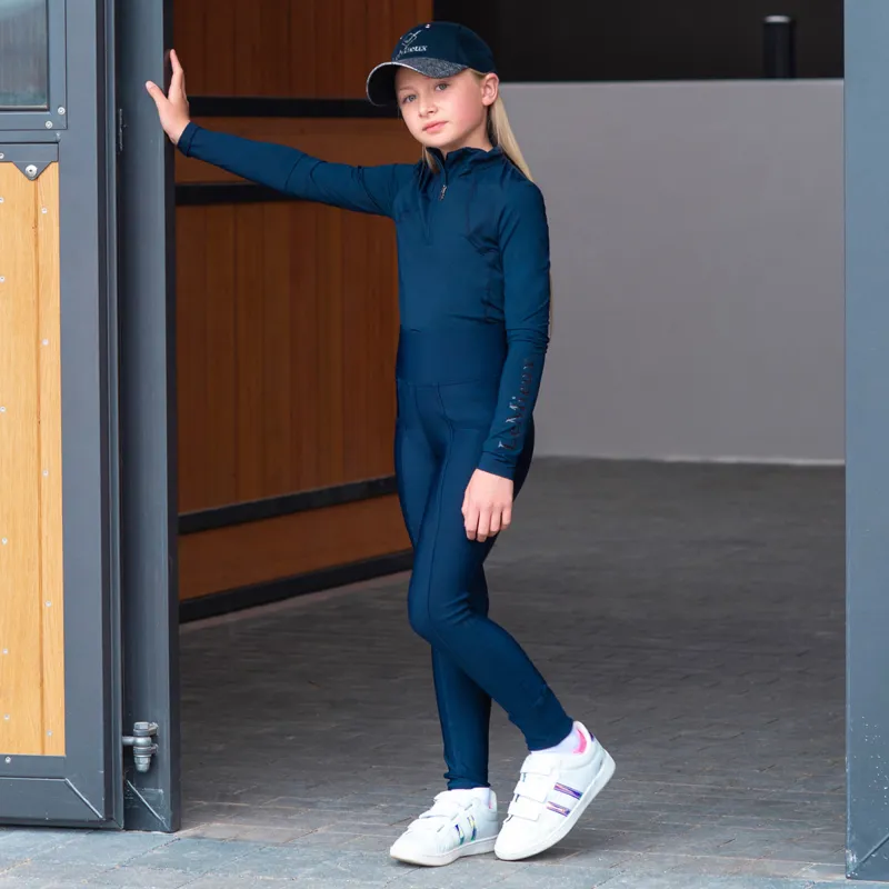 LeMieux Young Rider Junior Base Layer - Indigo-2
