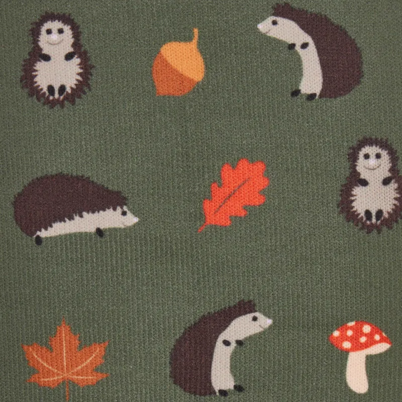 LeMieux Footsie Adults Tall Riding Socks - Rosemary/Hedgehogs-1
