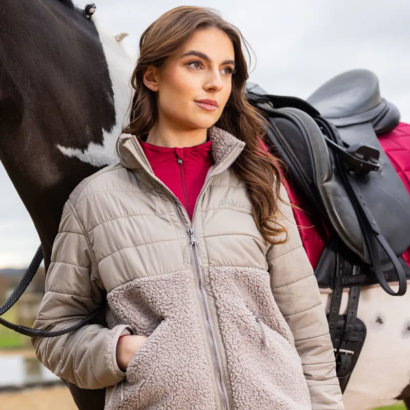 LeMieux Alissa Hybrid Fleece Ladies Jacket - Ash-5