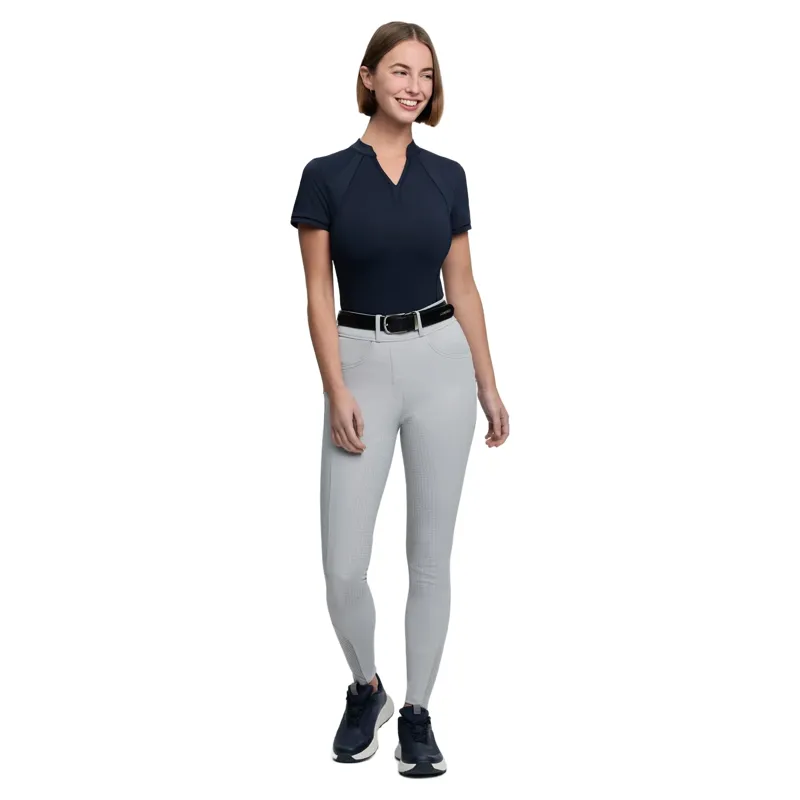 LeMieux Amy Full Grip Womens Bregging Riding Tights - Light Grey-6