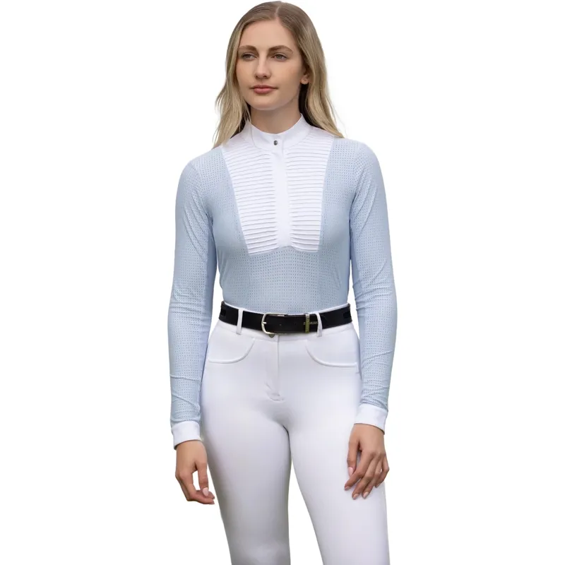 LeMieux Arielle Womens Long Sleeve Show Shirt - Mist-2