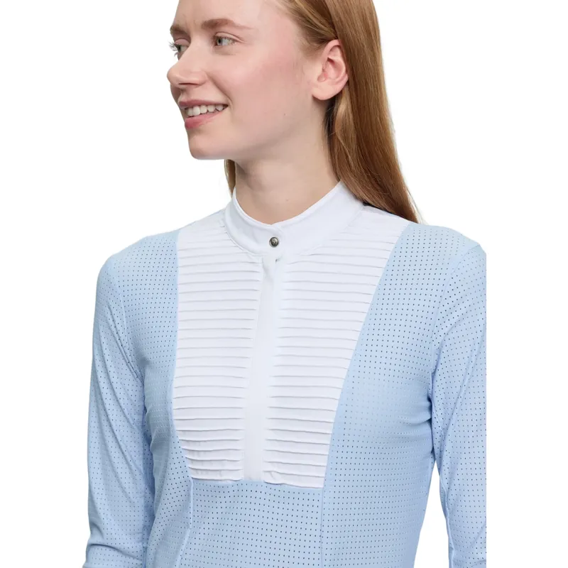 LeMieux Arielle Womens Long Sleeve Show Shirt - Mist-6