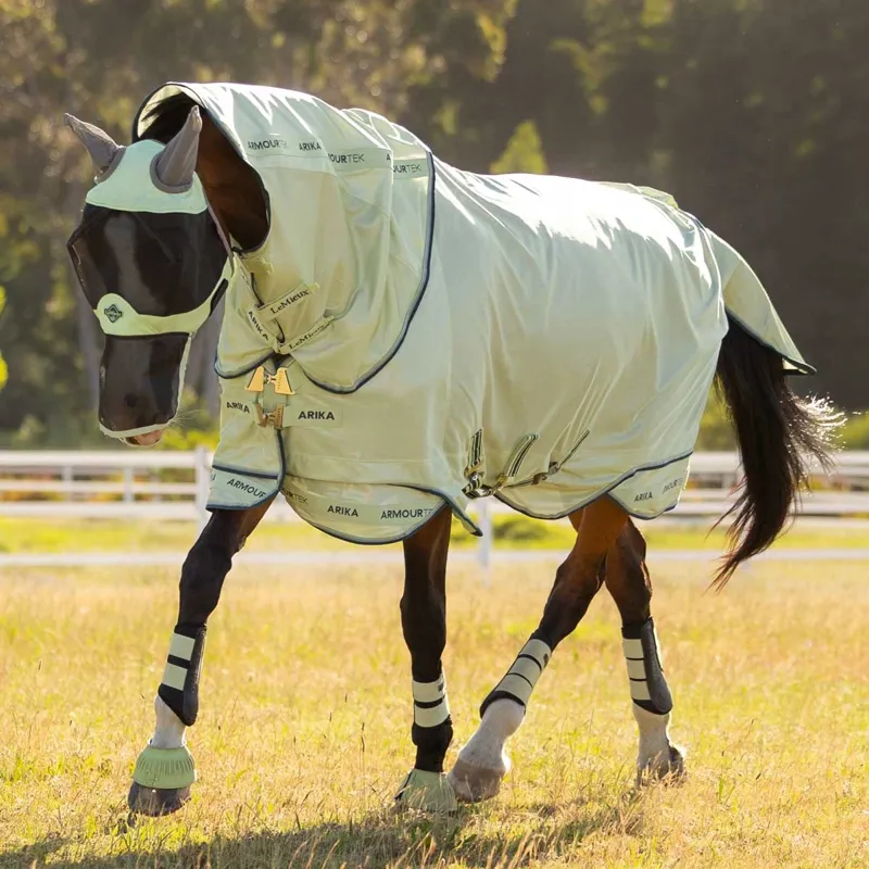 LeMieux Arika Armour-Tek Detachable Neck Fly Rug - Macaron