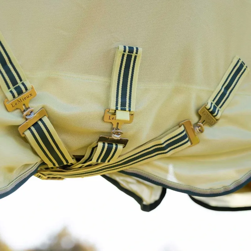 LeMieux Arika Armour-Tek Detachable Neck Fly Rug - Macaron-2