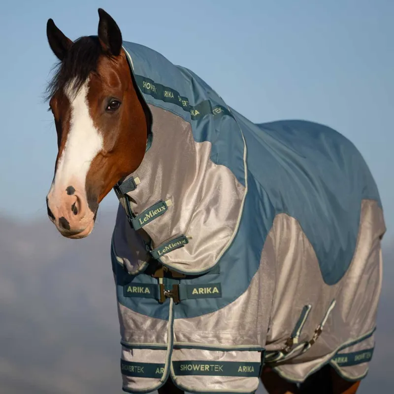 LeMieux Arika Camo Shower-Tek Waterproof Fly Rug - Jungle-3