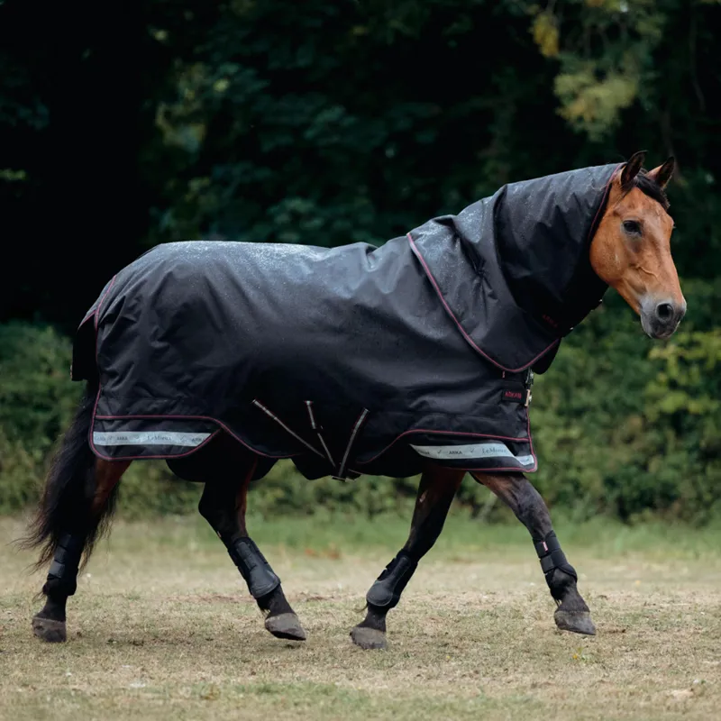 LeMieux Arika Storm-Tek Detachable Neck 200g Turnout Rug - Black-2