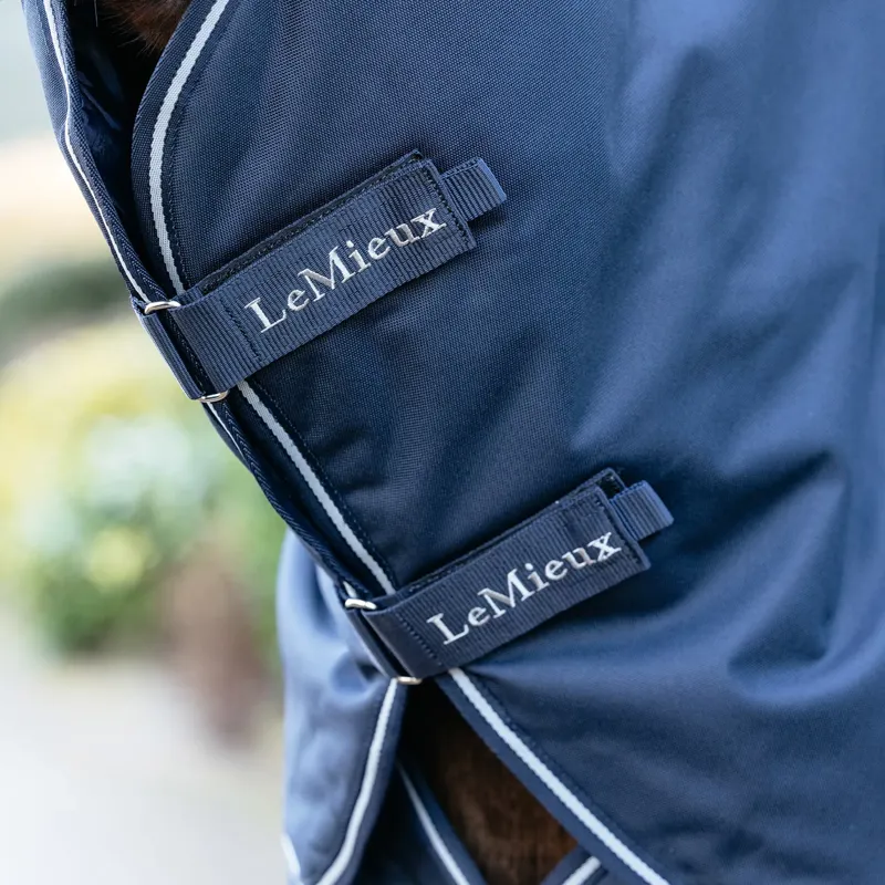 LeMieux Arika Storm-Tek Detachable Neck 100g Turnout Rug - Navy-3