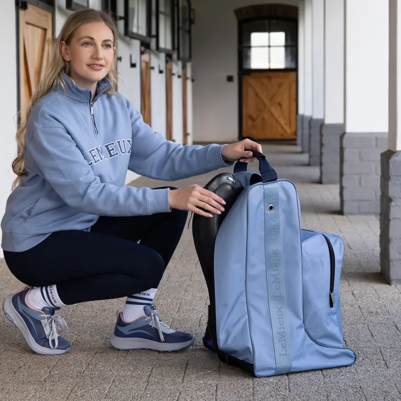 LeMieux Boot and Hat Bag - Powder Blue-3