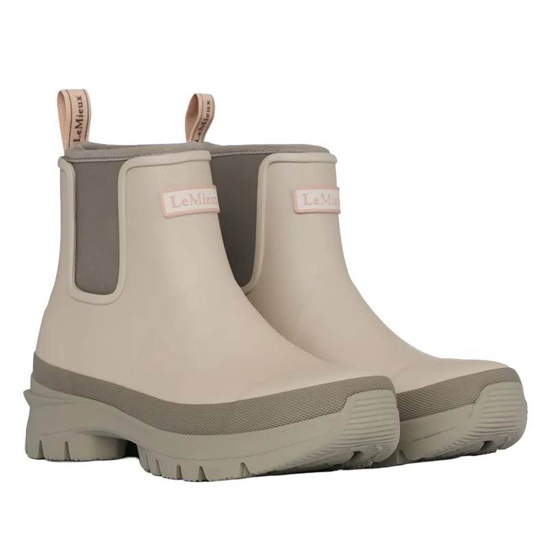 LeMieux Bramshaw Womens Chelsea Short Wellies - Stone