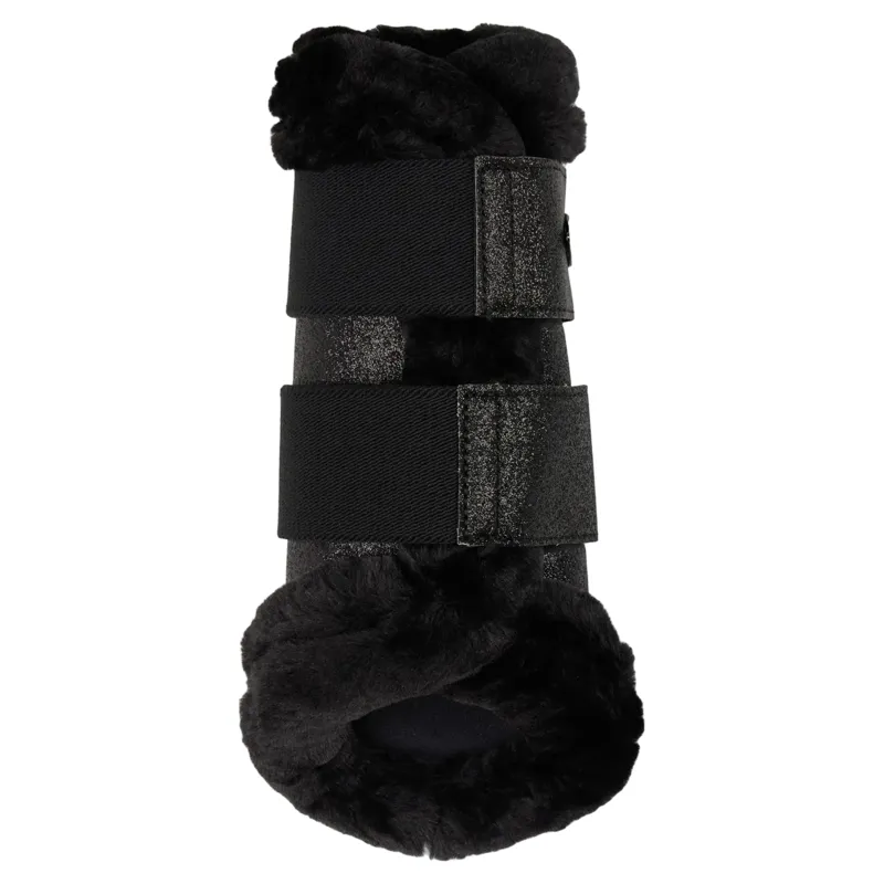 LeMieux Brilliance Fleeced Edge Brushing Boots - Black
