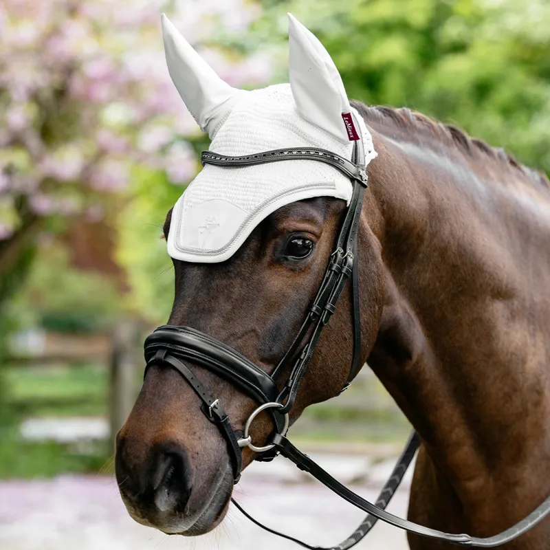 LeMieux Brilliance Fly Veil - White-1