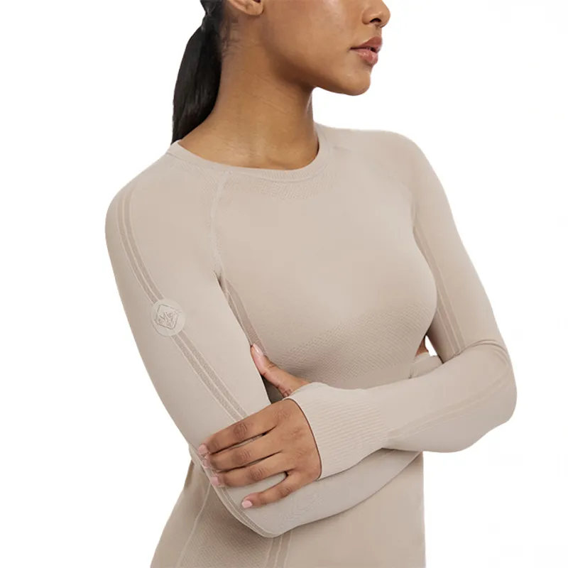 LeMieux Britney Womens Seamless Long Sleeve Top - Almond-3