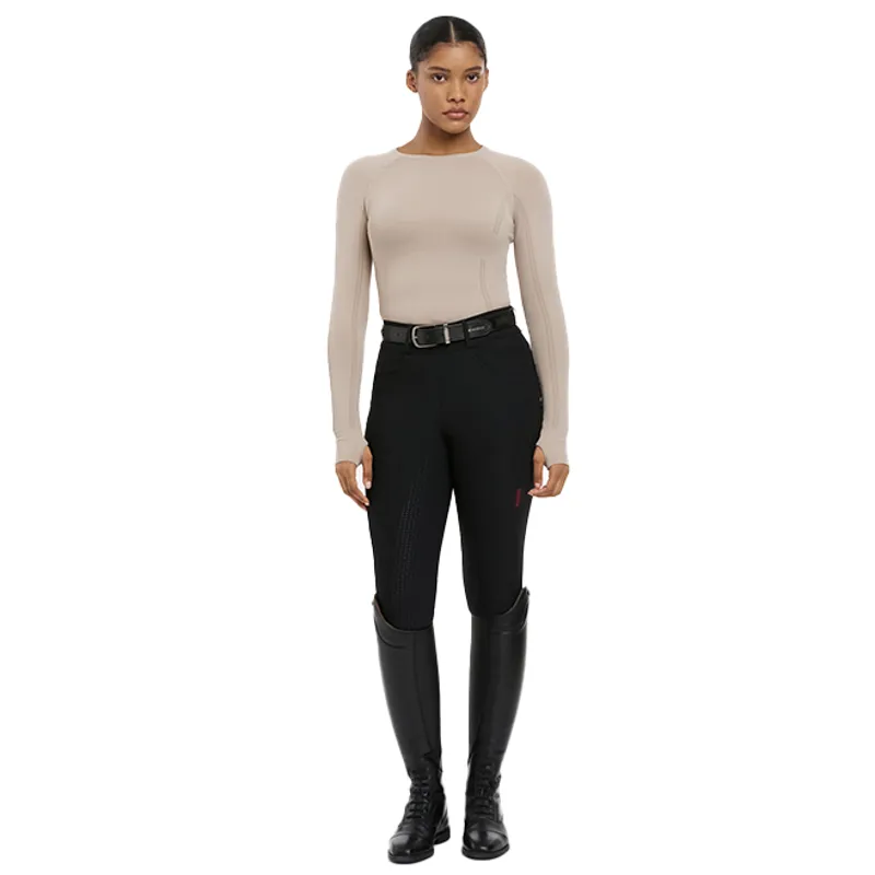 LeMieux Britney Womens Seamless Long Sleeve Top - Almond-4