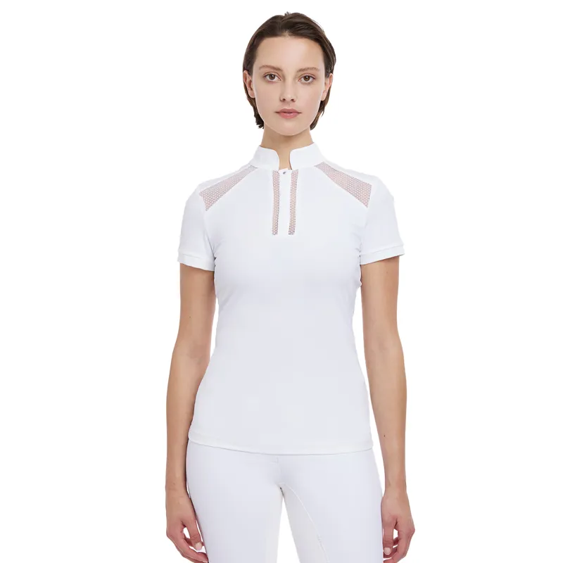 LeMieux Camille Womens Short Sleeve Show Shirt - White