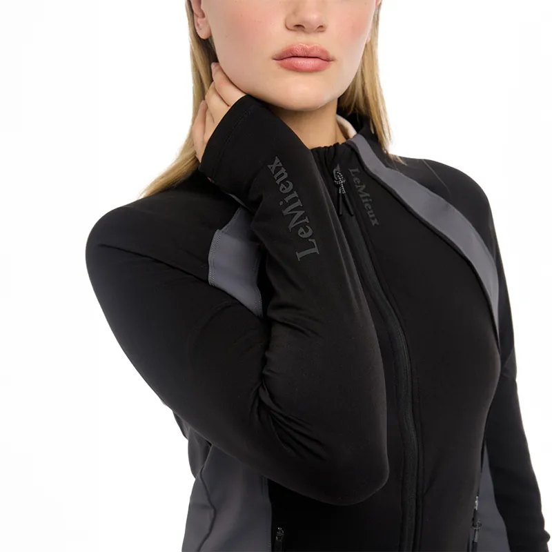 LeMieux Carly Ladies Zip Through Top - Black-6