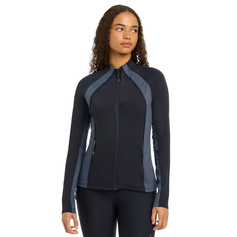 LeMieux Carly Ladies Zip Through Top - Navy