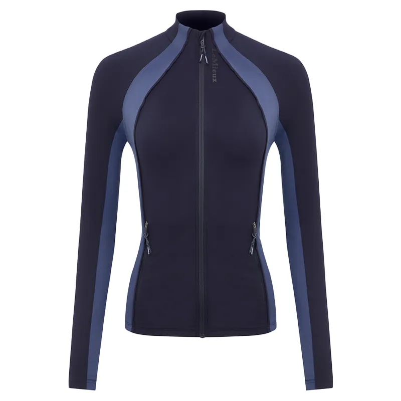 LeMieux Carly Ladies Zip Through Top - Navy-1