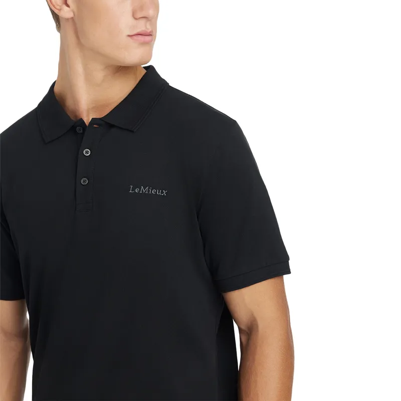 LeMieux Classique Mens Polo Shirt - Black-4