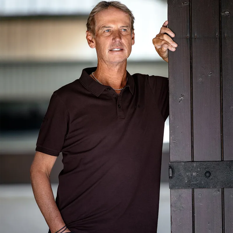 LeMieux Classique Mens Polo Shirt - Damson-7