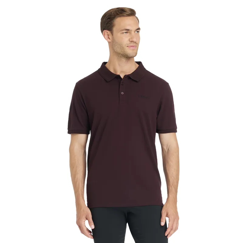 LeMieux Classique Mens Polo Shirt - Damson-4