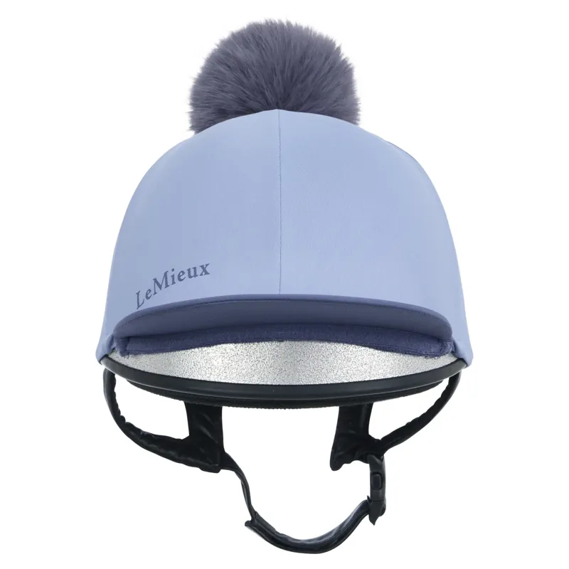 LeMieux Classique Pom Hat Silk - Powder Blue-2