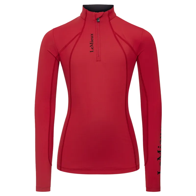 LeMieux Classique Young Rider Long Sleeve Base Layer - Chilli-2