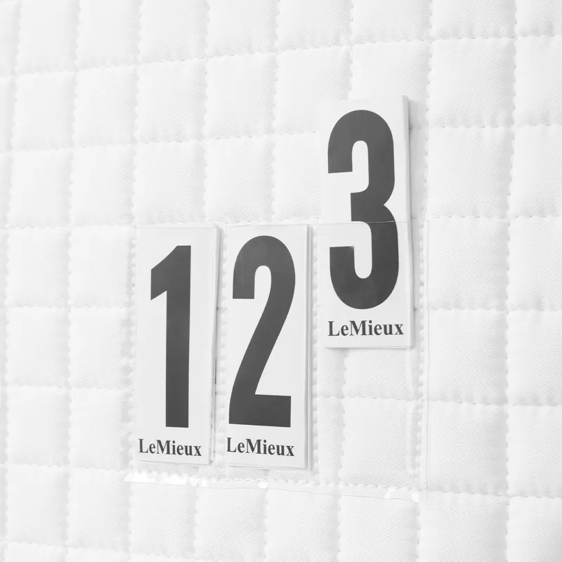 LeMieux Cotton Close Contact Competition Square - White-1