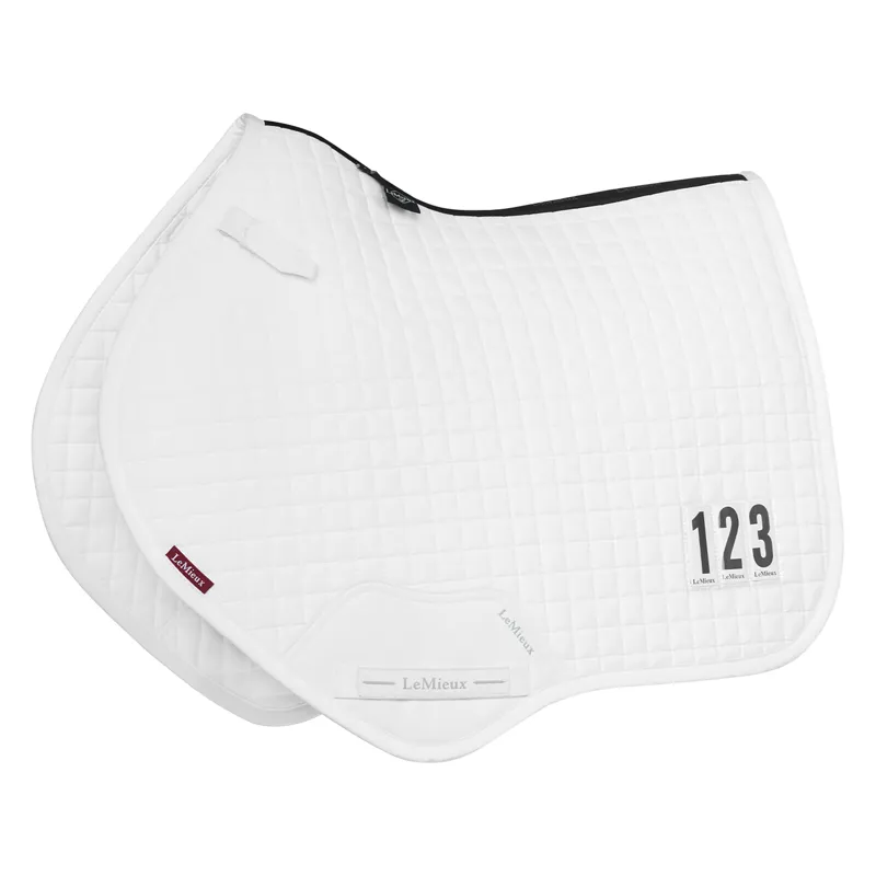 LeMieux Cotton Close Contact Competition Square - White