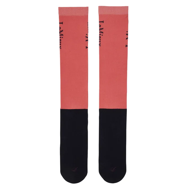 LeMieux Competition Riding Socks 2 Pack - Cranberry-1