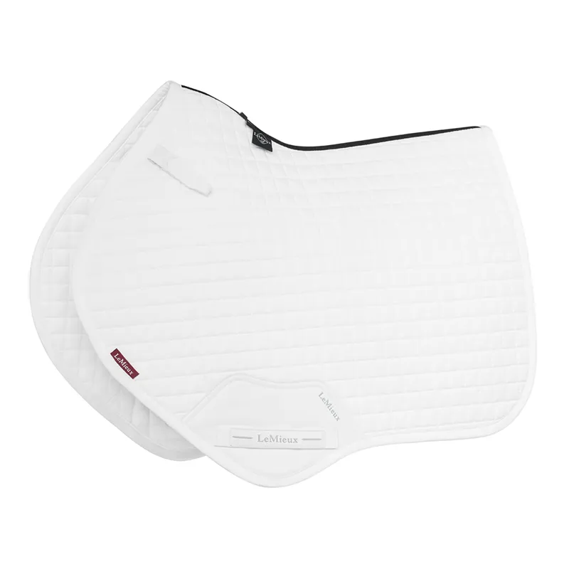 LeMieux Cotton Close Contact Saddle Pad - White