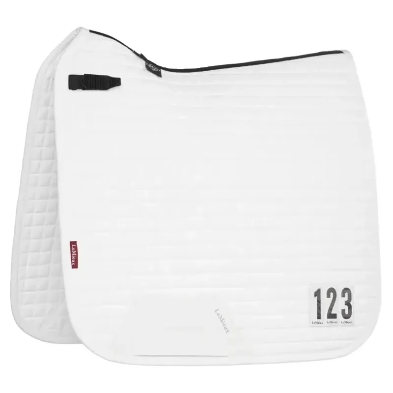 LeMieux Cotton Dressage Competition Saddle Pad - White