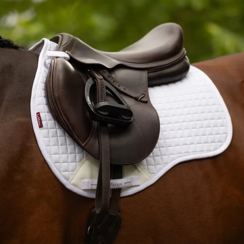 LeMieux Cotton GP Saddle Pad - White-2