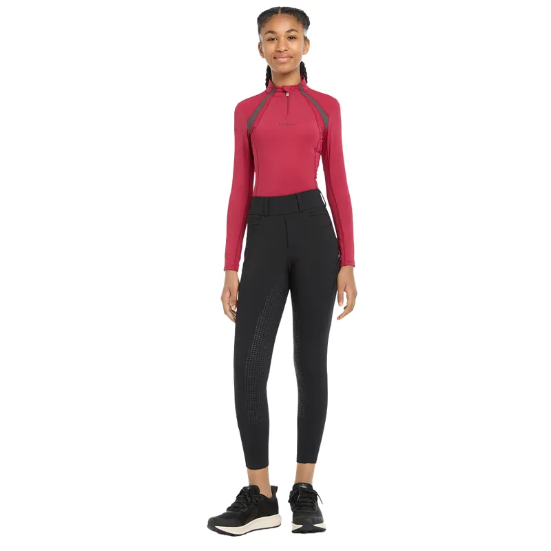 LeMieux Ella Young Rider Winter Bregging Riding Tights - Black-4