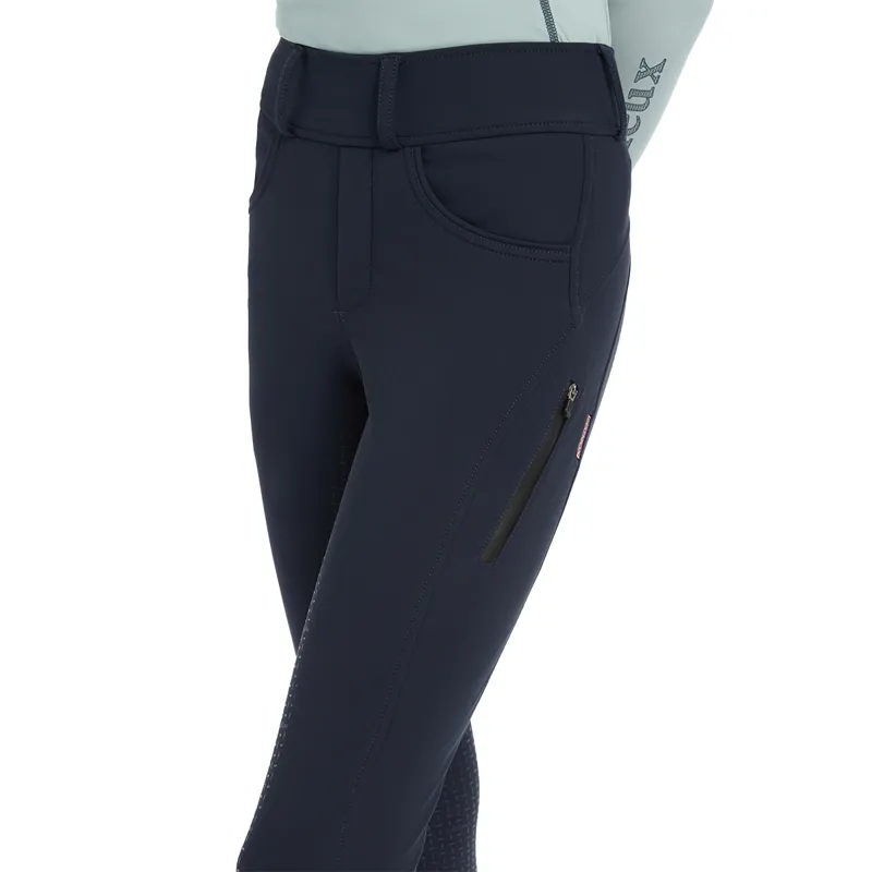 LeMieux Ella Young Rider Winter Bregging Riding Tights - Navy-5