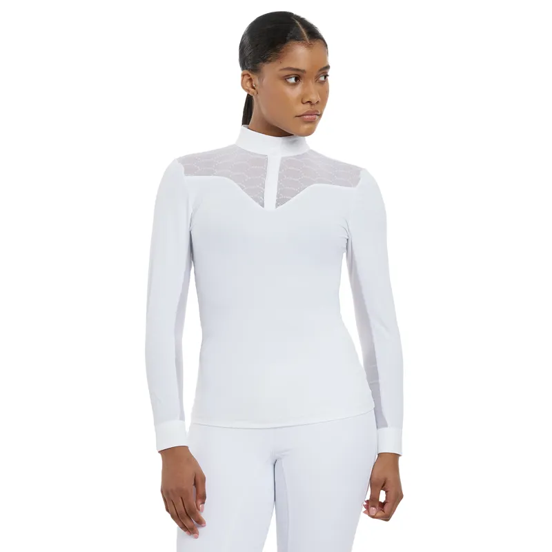 LeMieux Emily Ladies Long Sleeve Show Shirt - White