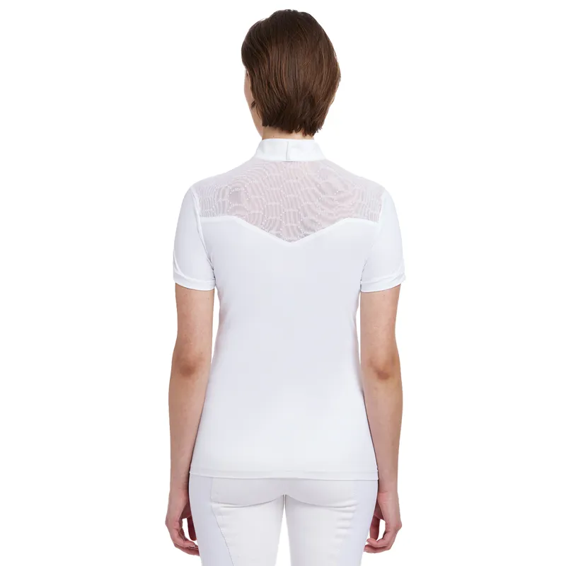 LeMieux Emily Ladies Short Sleeve Competition Shirt - White-1