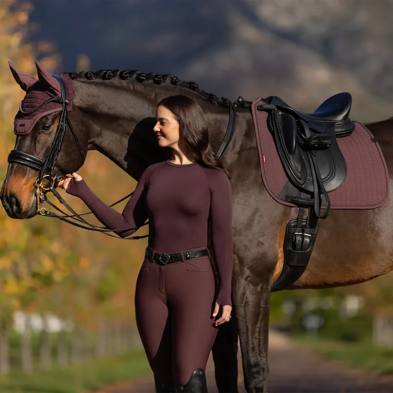 LeMieux Essence Dressage Square - Damson-2