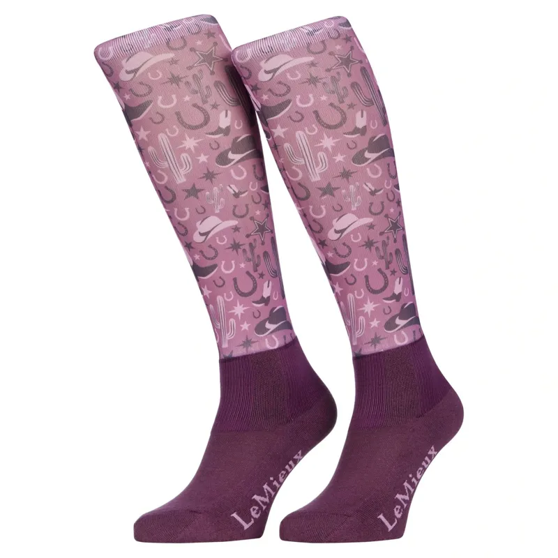LeMieux Footsie Junior Tall Riding Socks - Western