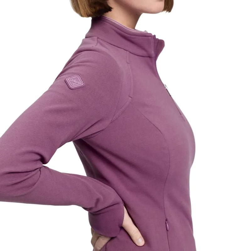 LeMieux Frances Womens 1/4 Zip Fleece - Mallow-6