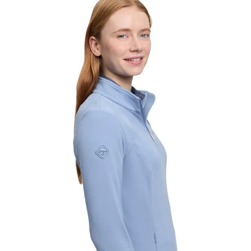 LeMieux Frances Womens 1/4 Zip Fleece - Powder Blue-3