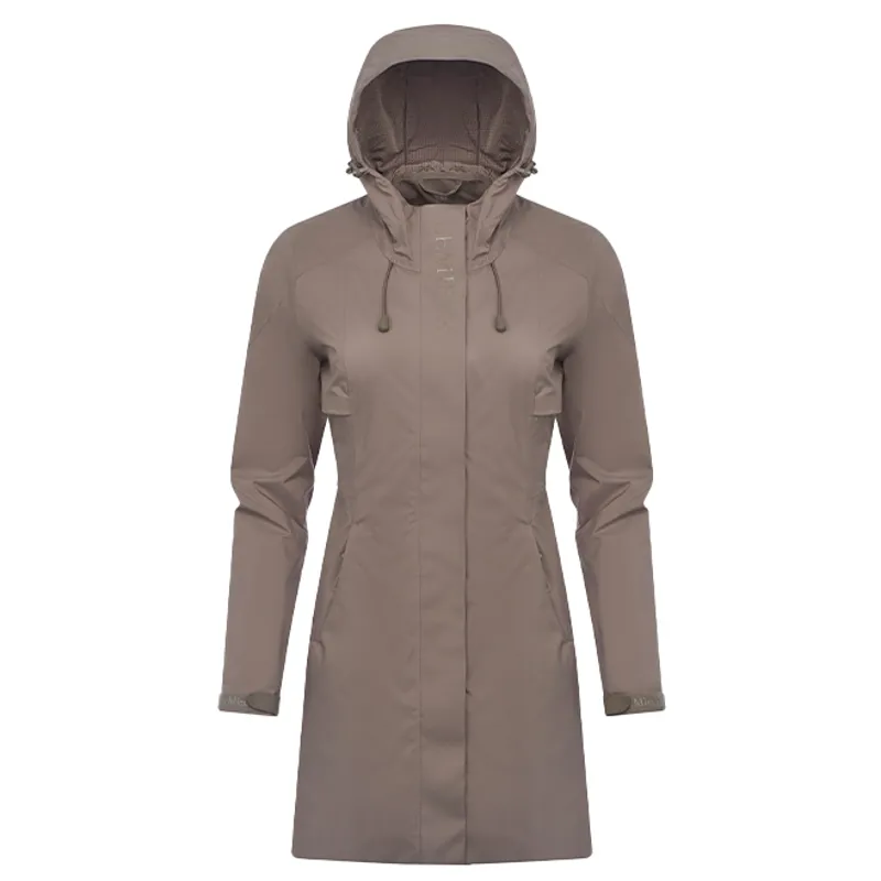 LeMieux Grace Ladies Long Waterproof Jacket - Pecan-1