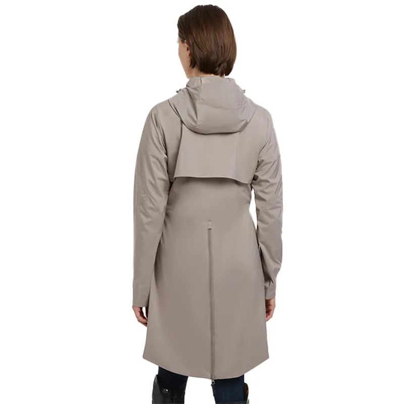 LeMieux Grace Ladies Long Waterproof Jacket - Pecan-2
