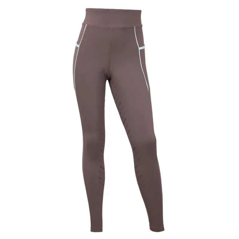 LeMieux x Harlow Young Rider Orla Full Grip Riding Tights - Walnut