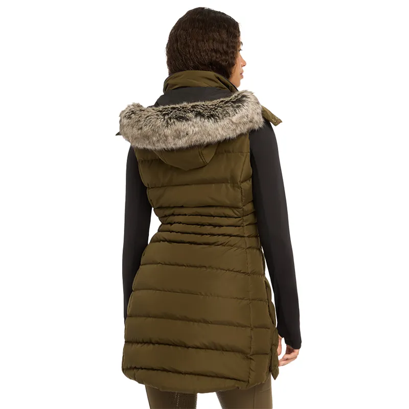 LeMieux Harper Ladies Longline Puffer Gilet - Alpine-4