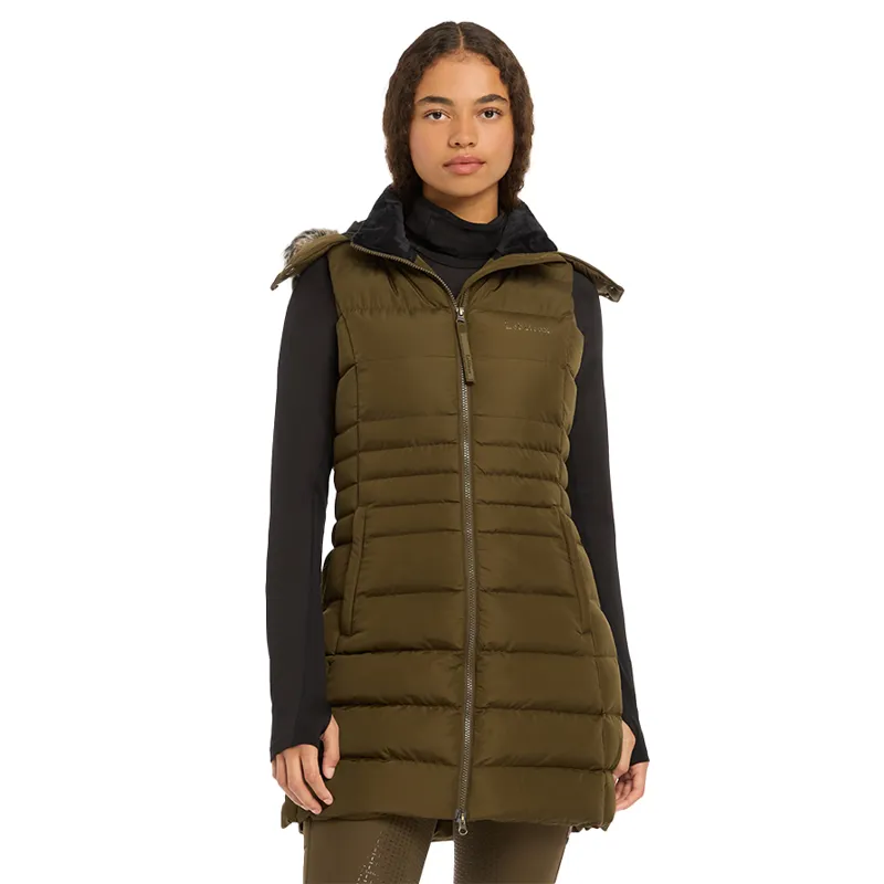 LeMieux Harper Ladies Longline Puffer Gilet - Alpine-2