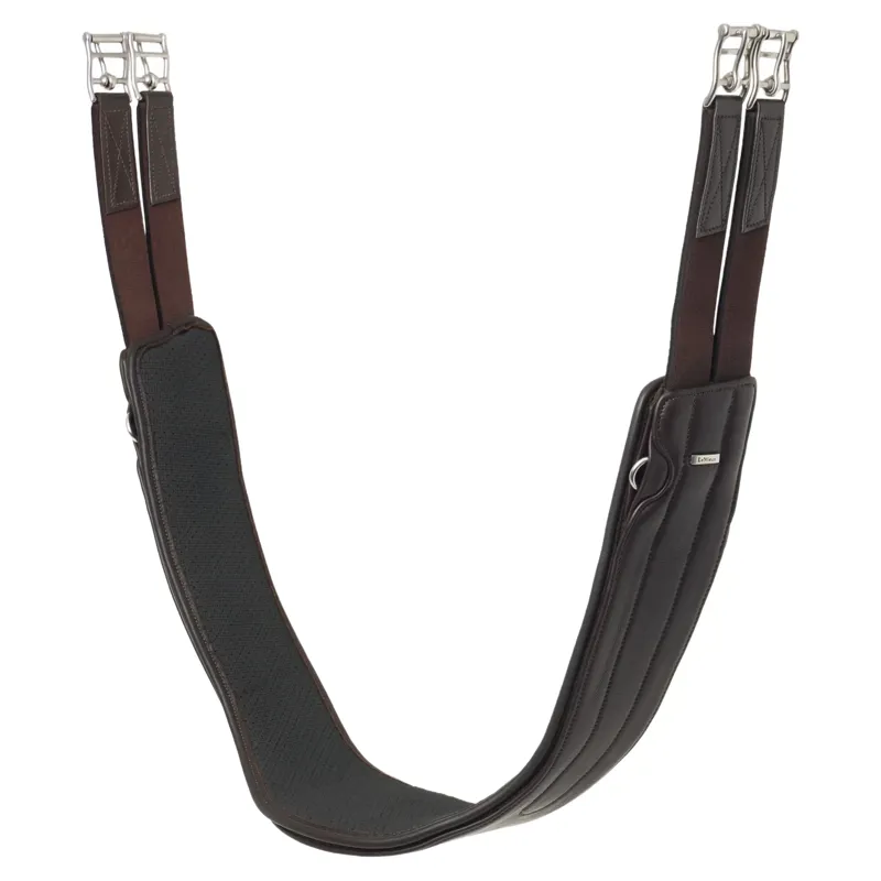 LeMieux Hunter Leather Girth with Detachable Non-Slip Liner - Havana