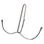 LeMieux Hunter Standing Martingale - Havana/Silver