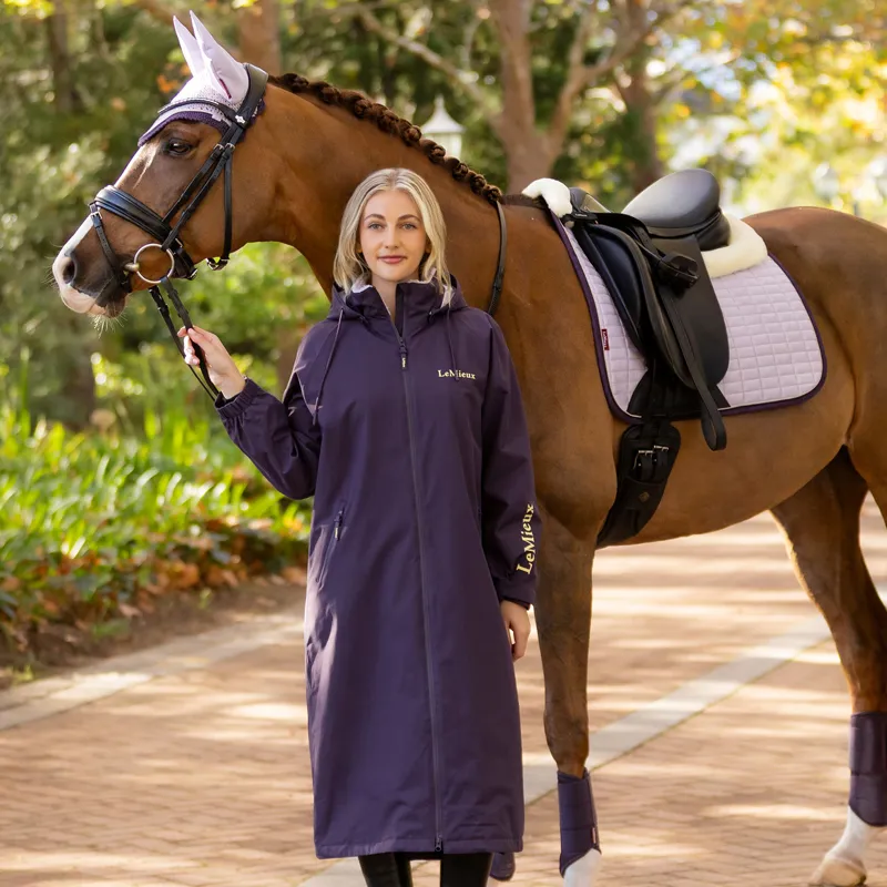 LeMieux HydroShield Womens Waterproof Robe Coat - Juniper-1